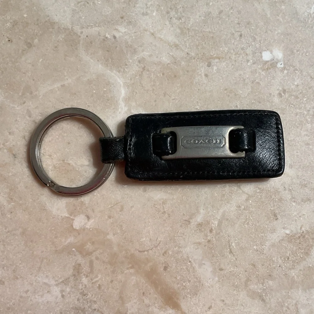 Vintage Coach leather key ring